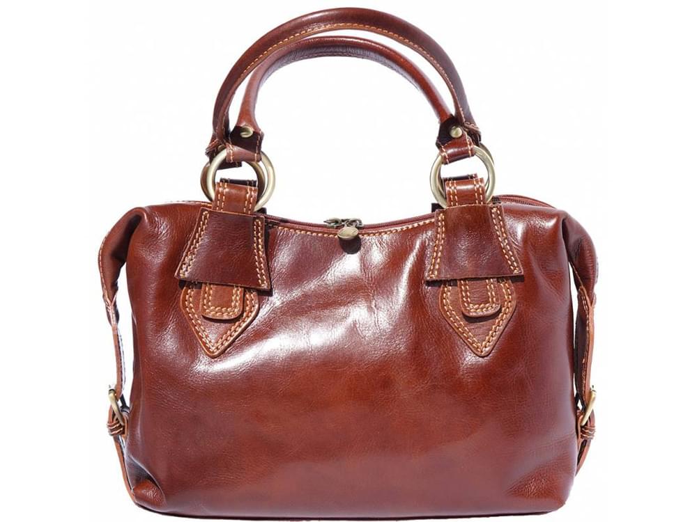 Formia (brown) - Large, soft leather handbag