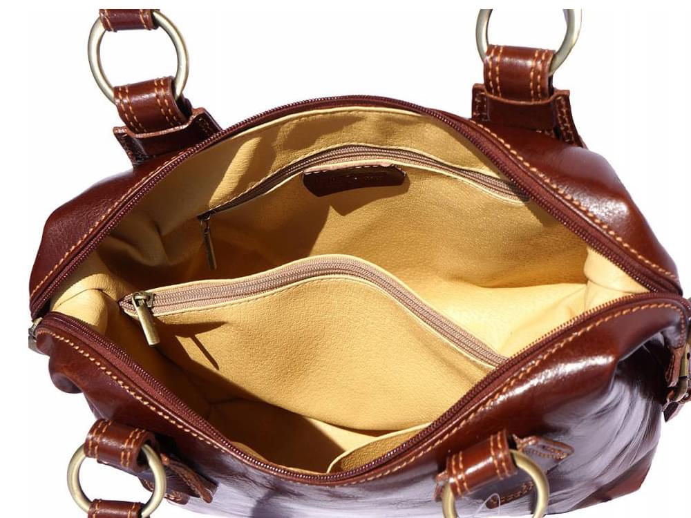 Formia (brown) - Large, soft leather handbag
