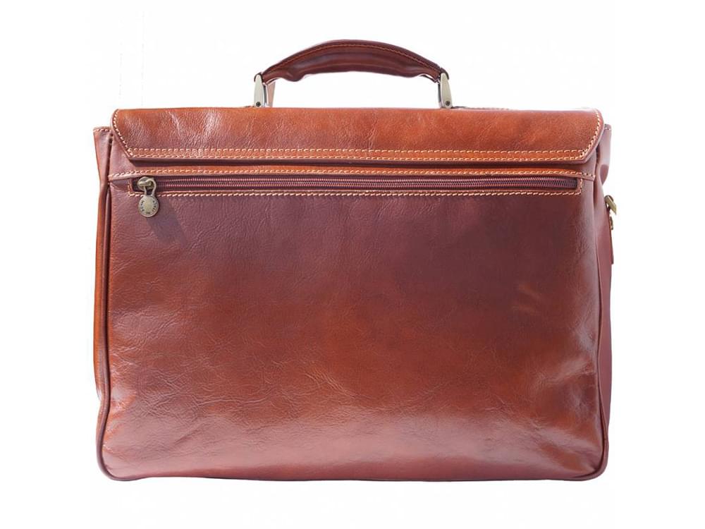 Monfalcone (brown) - Traditional calf leather briefcase