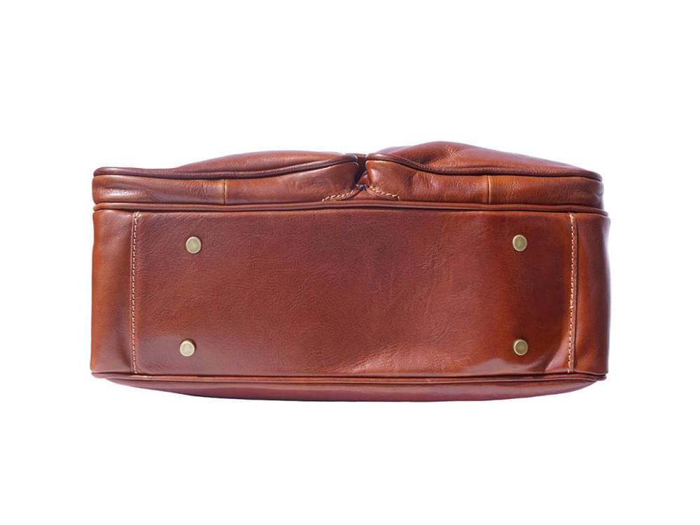 Monfalcone (brown) - Traditional calf leather briefcase