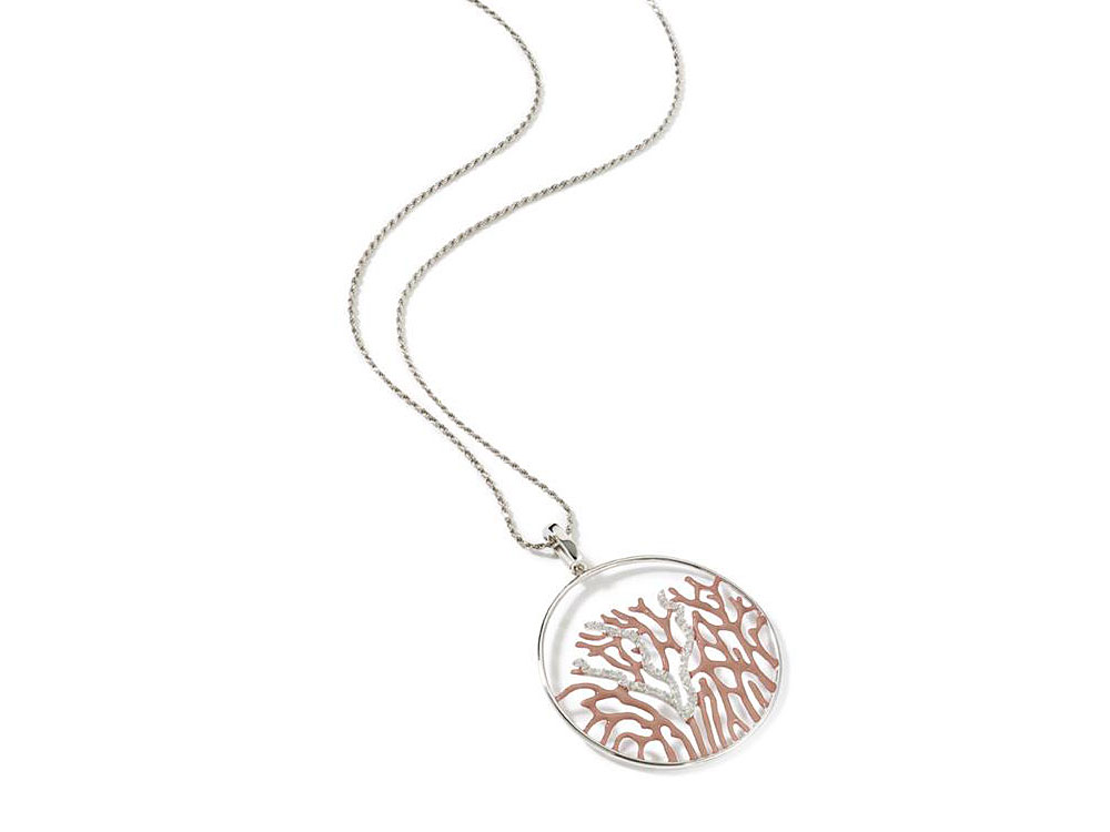 Coral Reef - simple, flattering sterling silver pendant