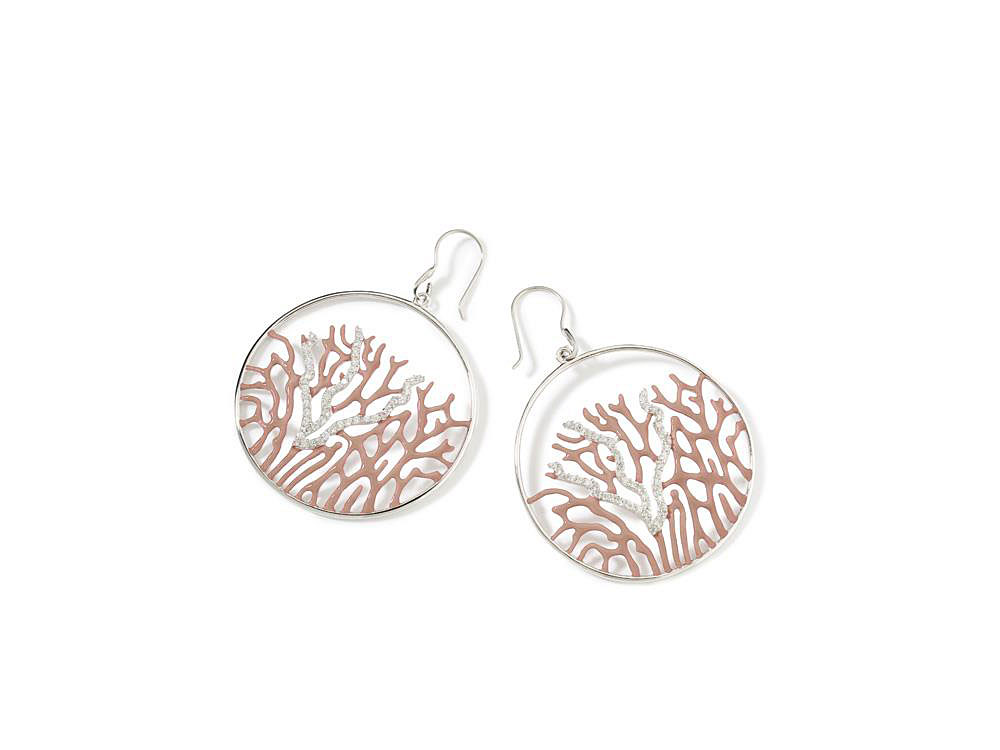 Coral Reef - simple, flattering sterling silver earrings