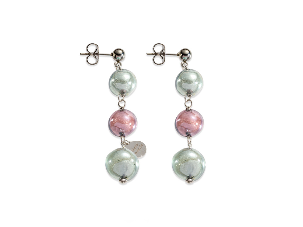 Positano Earrings - Murano glass beads of an unusual colour