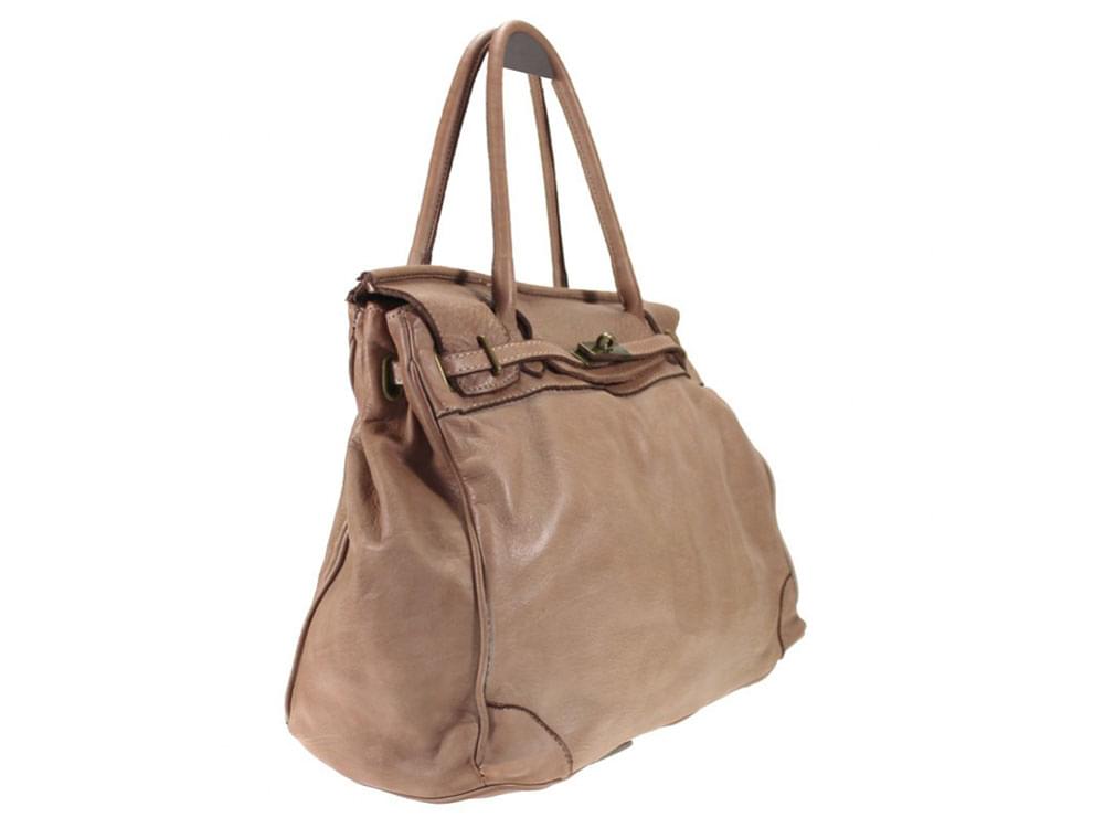 Venezia (rosewood) - High fashion, vintage effect leather bag