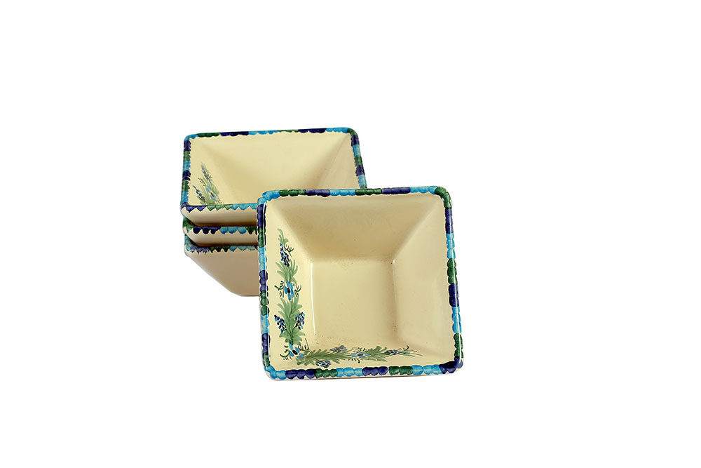 Flower garland - antipasti dish - Hand painted ceramic antipasti dish