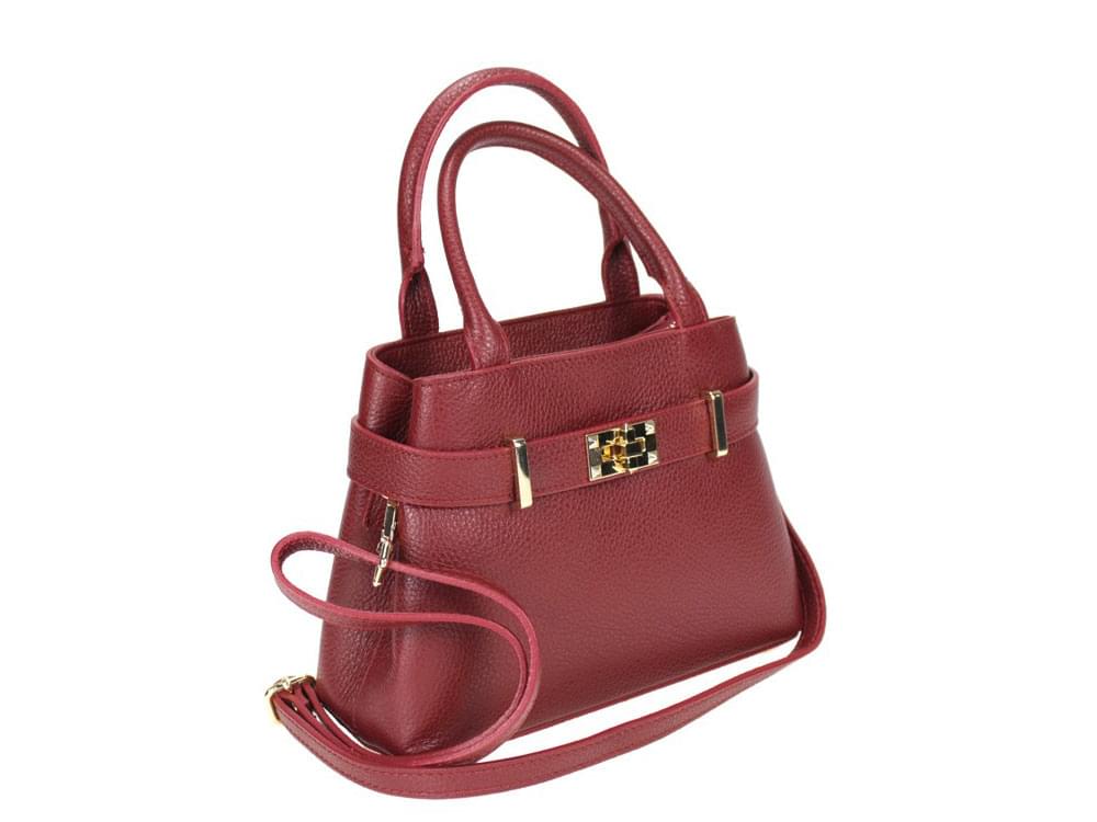 Bologna Mini (wine) - Small, compact, fashionable handbag