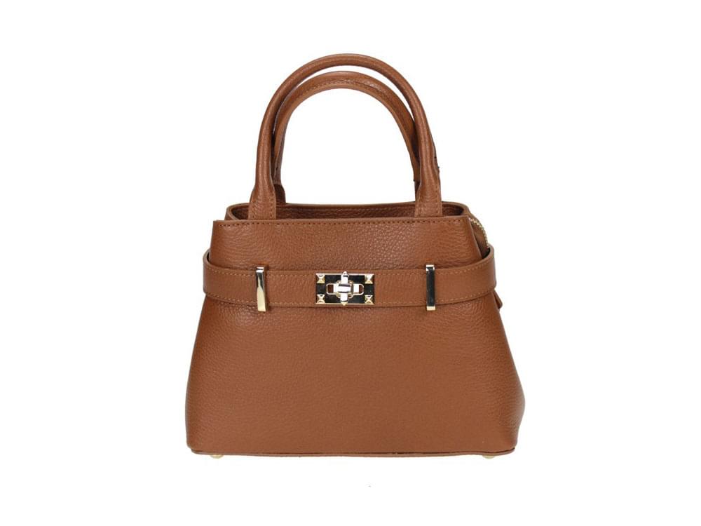 Bologna Mini (tan) - Small, compact, fashionable handbag