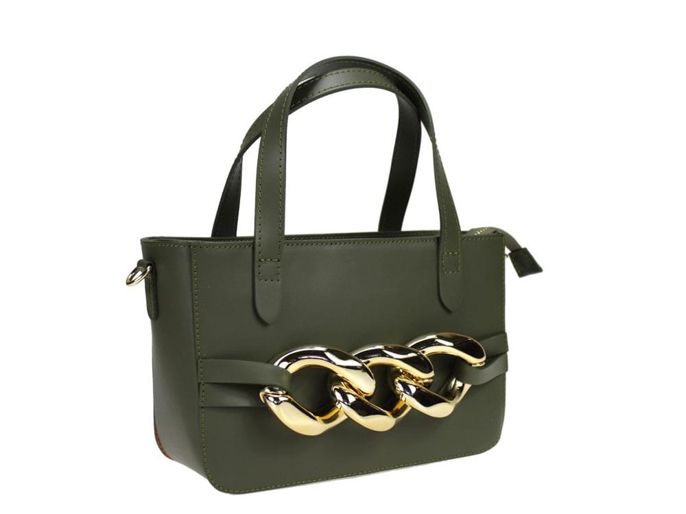 Gaeta (sage) - Modern bag in a range of unusual colours