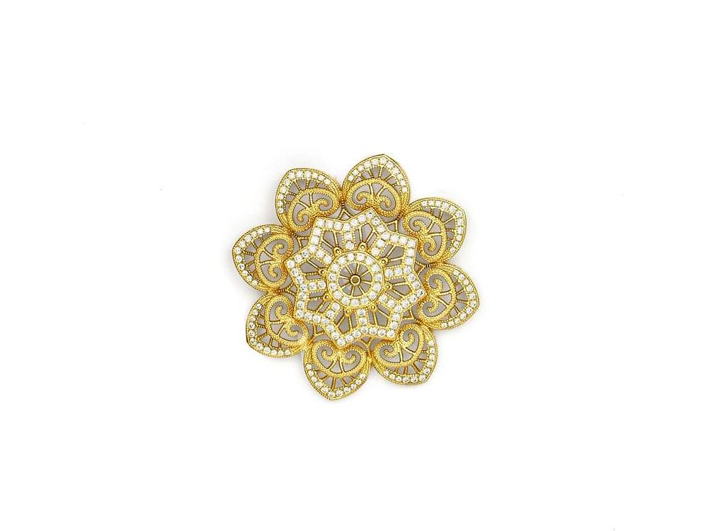Doges Brooch (gold) - a stunning brooch that will go with anything