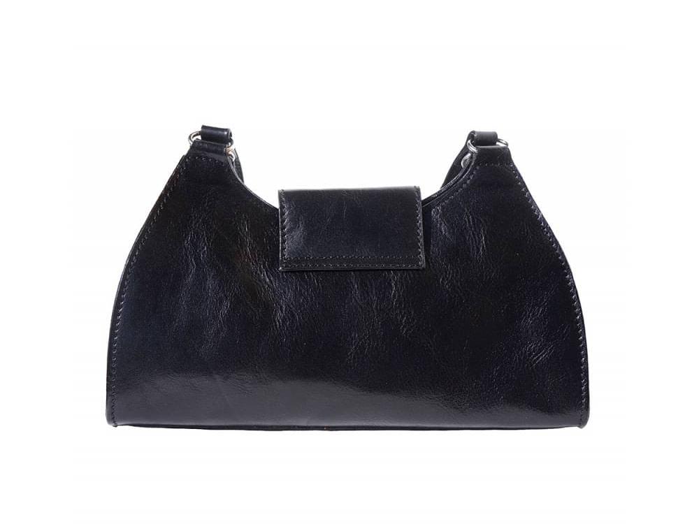 Este (black) - Elegant, feminine bag with long straps