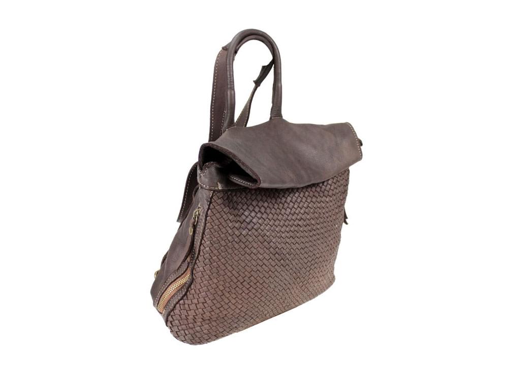 Merano (dark brown) - Light, spacious, soft and fashionable backpack