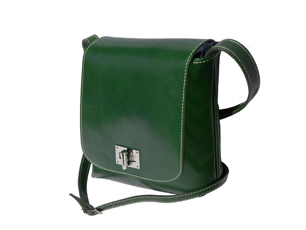 Denice (green) - Handmade Italian leather bag
