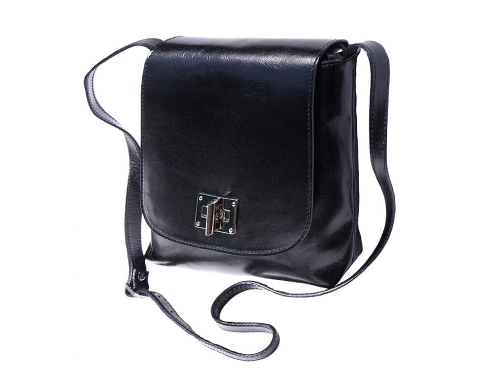 Denice (black) - Handmade Italian leather bag