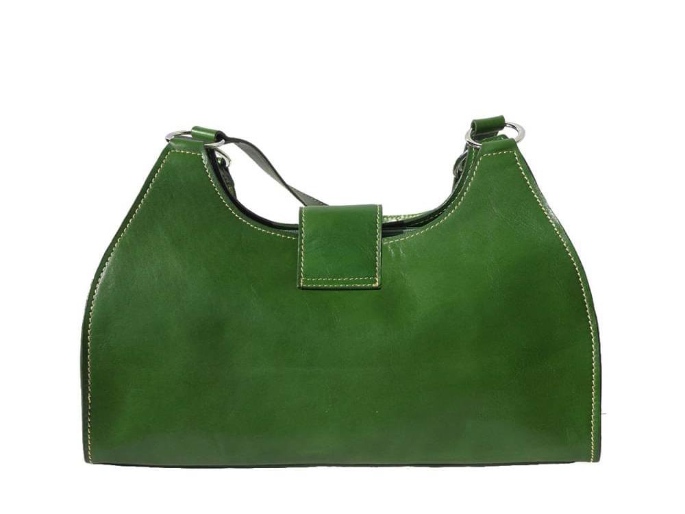 Gaby (dark green) - Rigid bag with simple, linear design