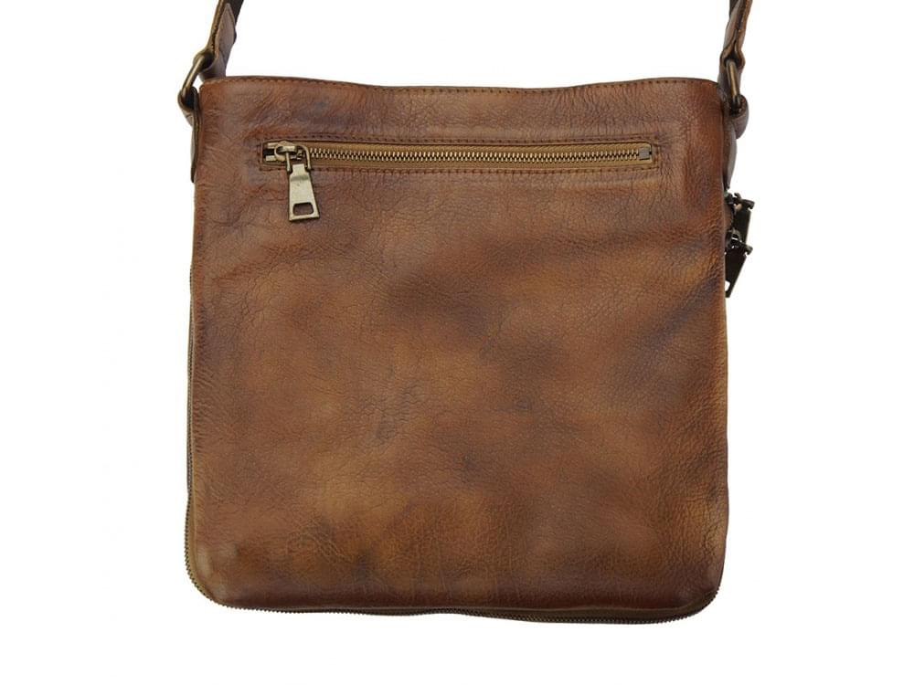  Genoa - modern, stylish, vintage leather crossbody bag - back view