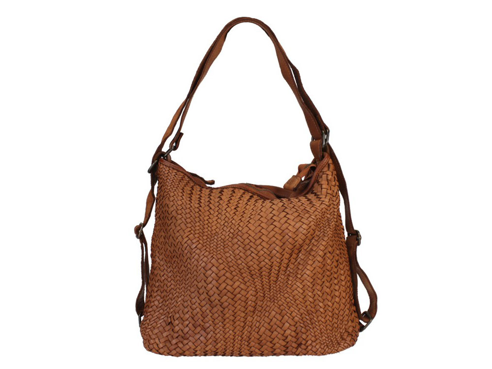 Scario (tan) - A beautiful, soft, top quality Italian leather shoulder bag