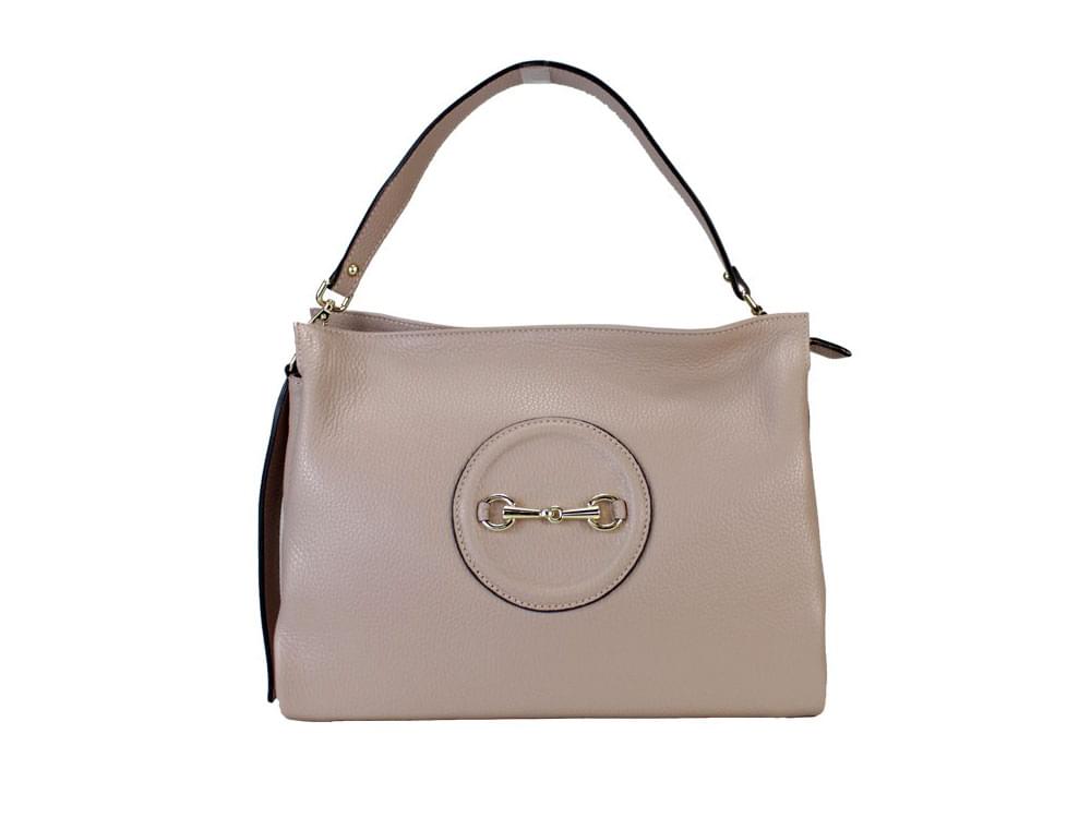 Gavi (blush) - A traditional style, smart leather handbag