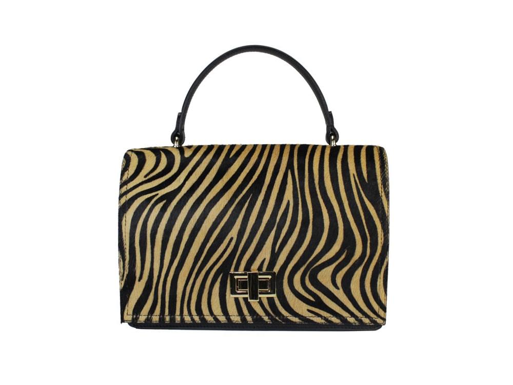 Lamon (tiger) - Latest fashion, animal print leather handbag