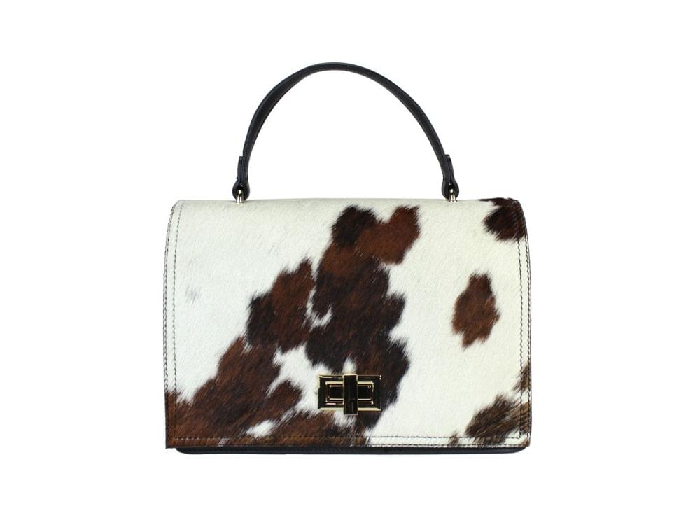 Latest fashion, animal print leather handbag