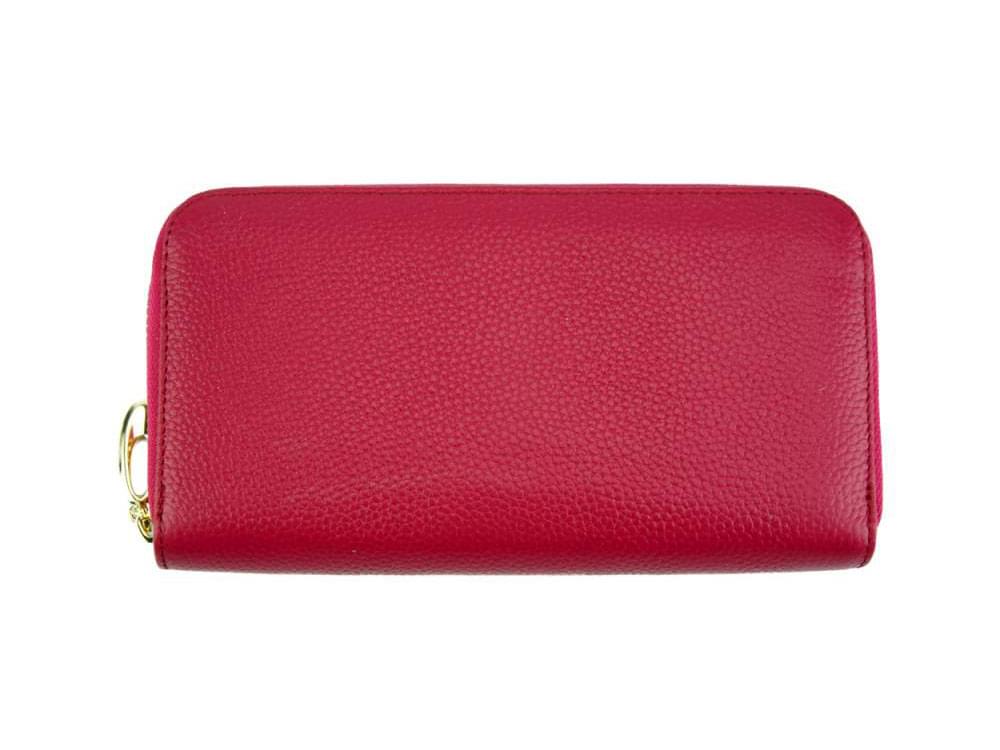 Arianna (deep pink) - Compact, roomy, soft leather wallet