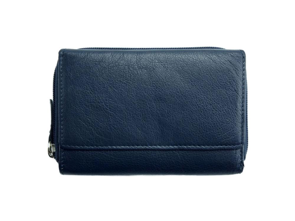 Flavia (navy blue) - Pretty and practical leather wallet