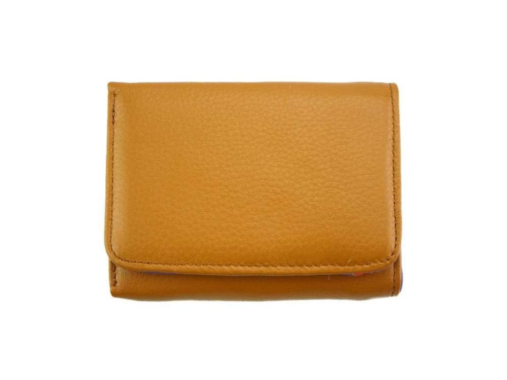 Sofia (tan) - Small, fun, leather wallet