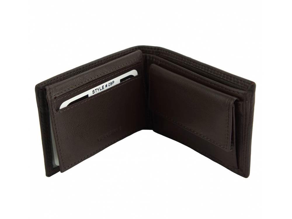 Pietro (brown - Simple but functional leather wallet