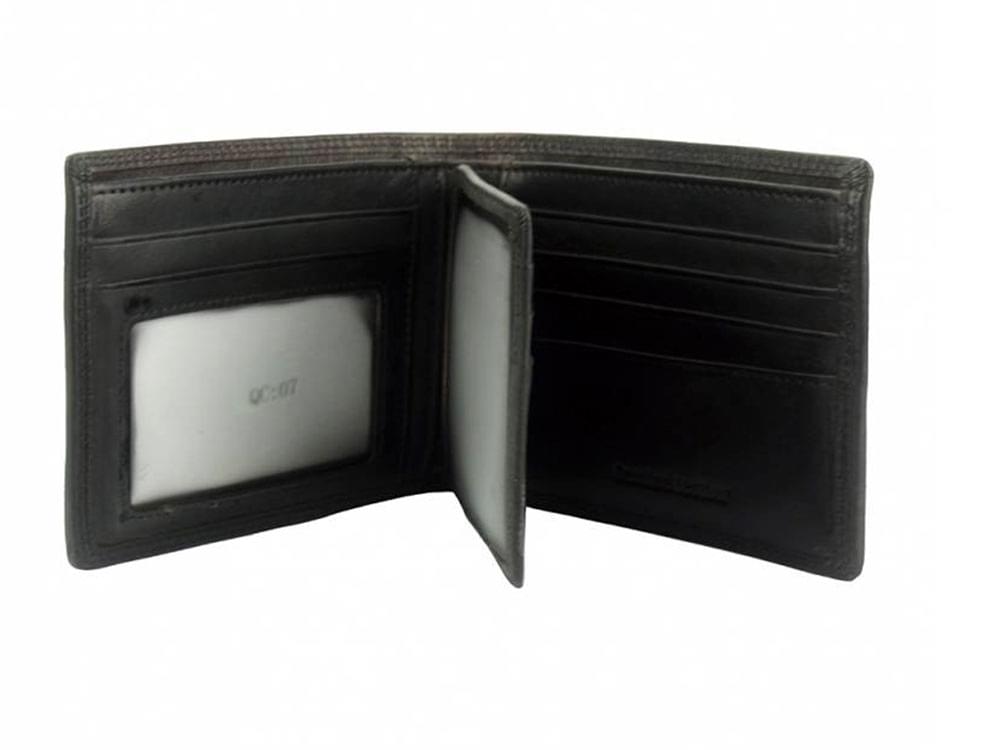 Davide - luxury vintage leather wallet - inside