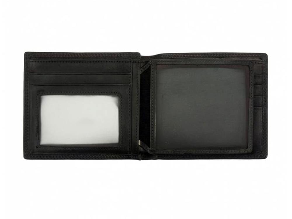 Davide (black) - Luxury vintage leather wallet