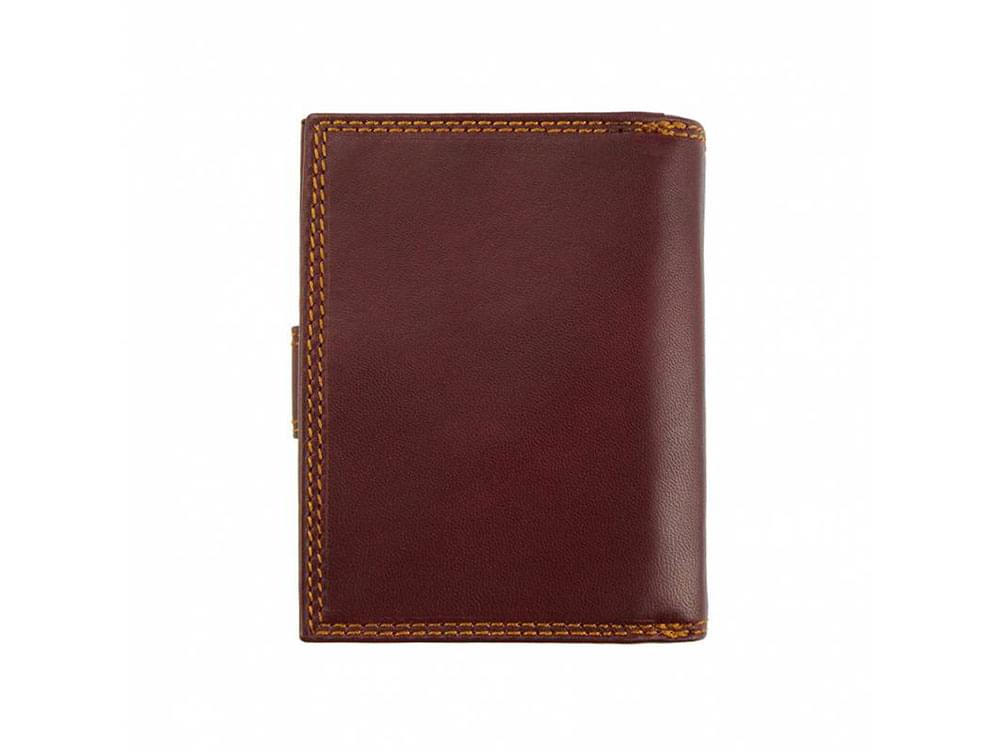 Gaia (dark brown) - Small, neat leather wallet