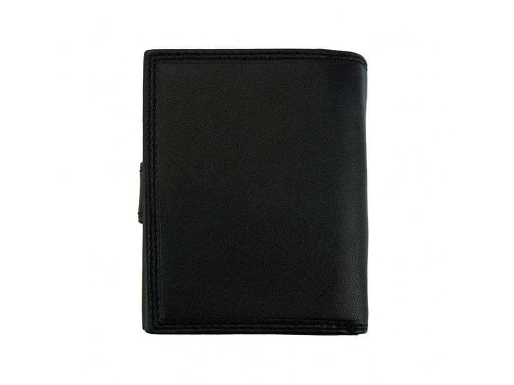 Gaia (black) - Small, neat leather wallet