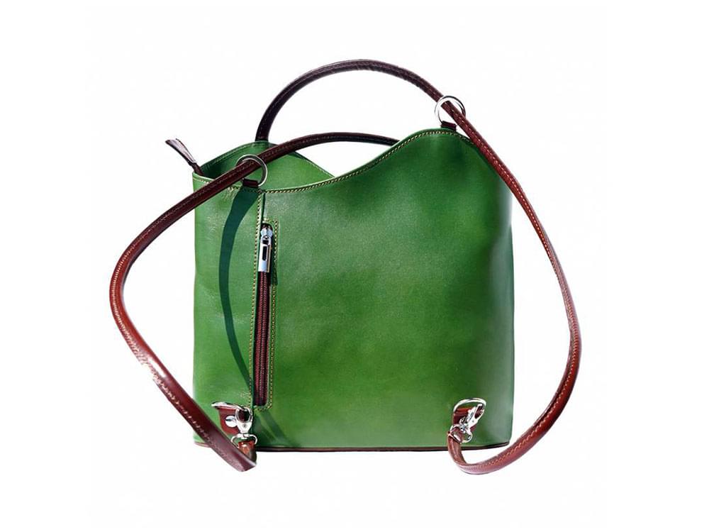 Capri - colourful leather handbag - back view