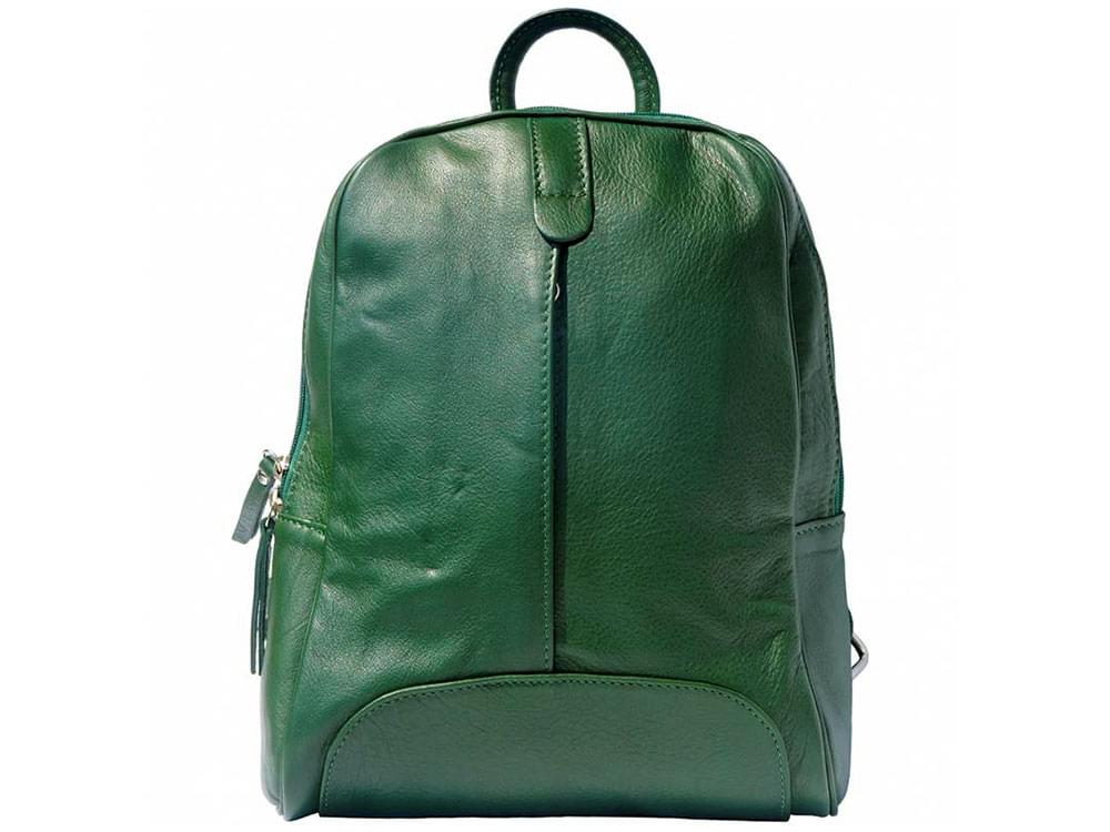 Matera - a sleek, sporty, leather backpack - front view