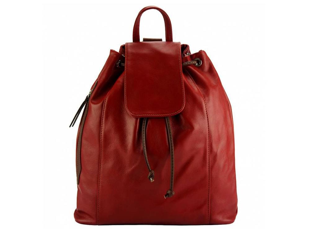 Lucca (red/brown) - The best leather backpack on the market