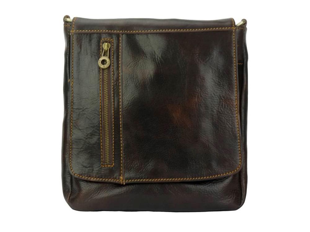 Roana - sleek, classic messenger bag - front view