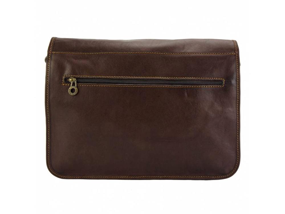 Vasto (dark brown) - Large, elegant messenger bag