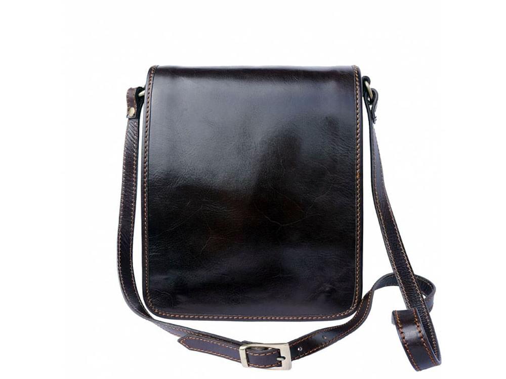 Padula - small, calf leather shoulder bag - front view