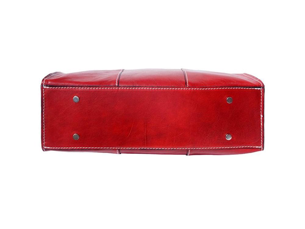 Alberobello (red) - Elegant, high quality leather shoulder bag