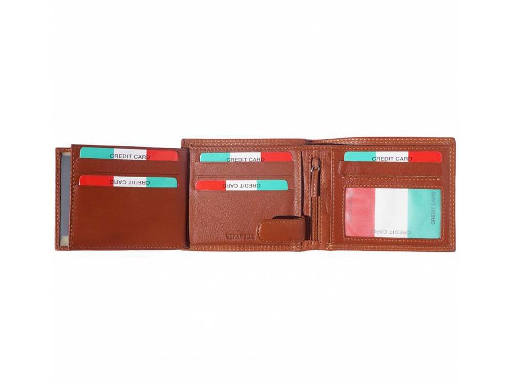 Lorenzo (tan) - Wallet in luxurious natural leather
