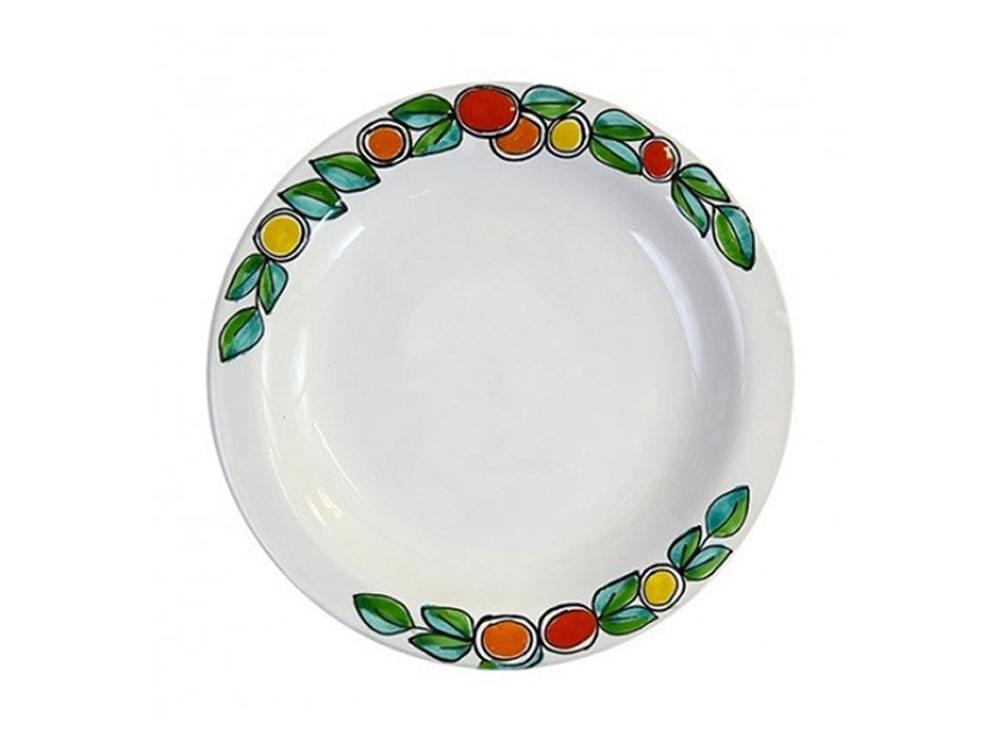 Frutta - 25cm plate - Handmade, traditional ceramic plate from Sicily