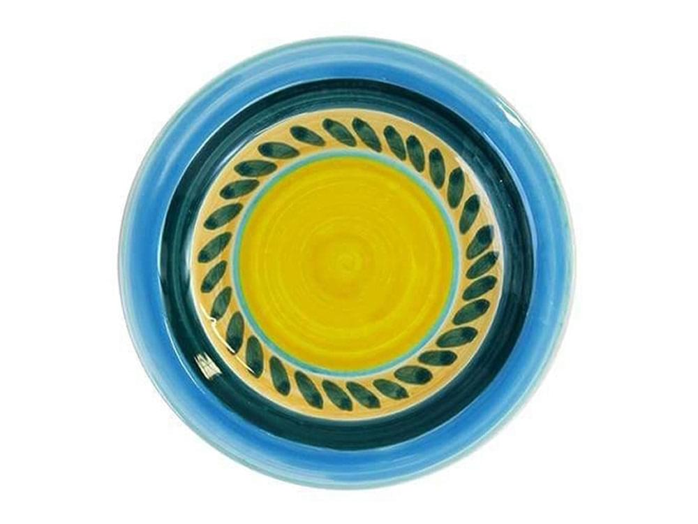 Grano - 25cm plate - Handmade, traditional ceramic plate from Sicily