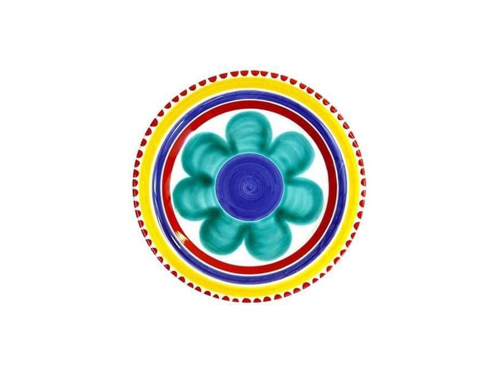 Ibisco  - 15cm plate - Handmade, traditional ceramic plate from Sicily
