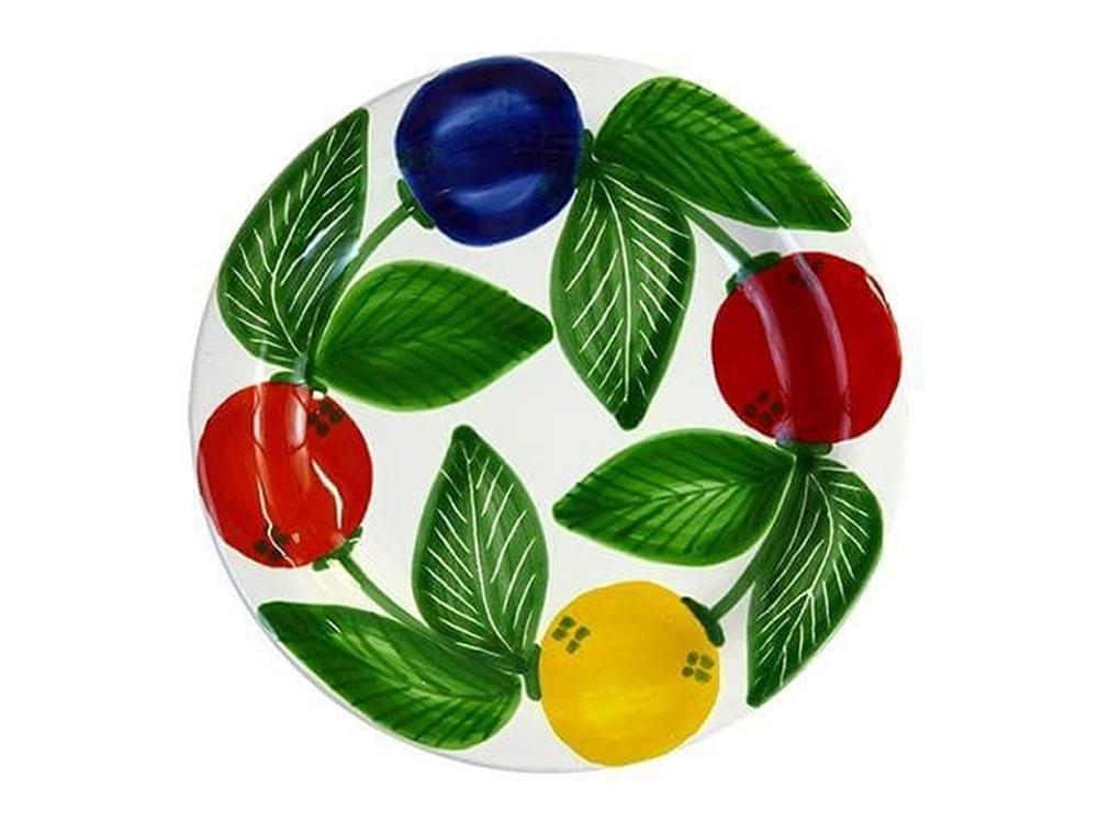 Susino - 25cm plate - Handmade, traditional ceramic plate from Sicily