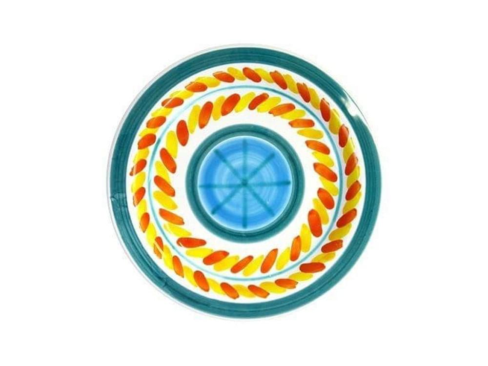 Vortice - 18cm plate - Handmade, traditional ceramic plate from Sicily