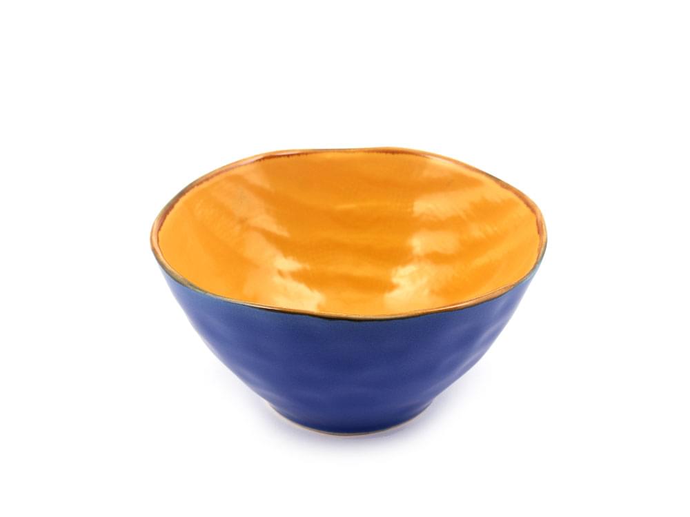 Shades of Tuscany - salad bowls - Set of six colourful, traditional bowls