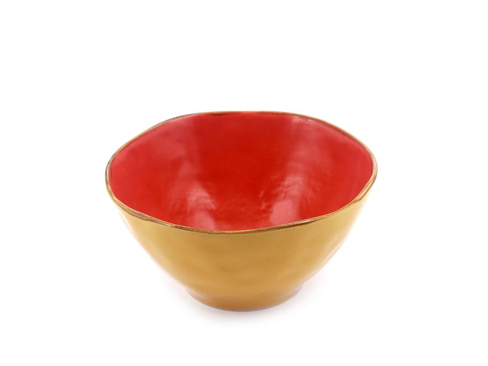 Shades of Tuscany - salad bowls - Set of six colourful, traditional bowls