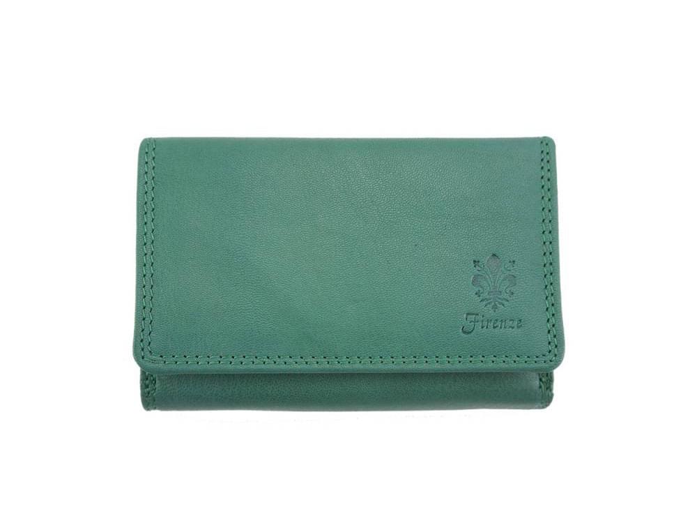 The Elisa is a fairly small but very practical, Italian leather wallet of the highest quality - front view