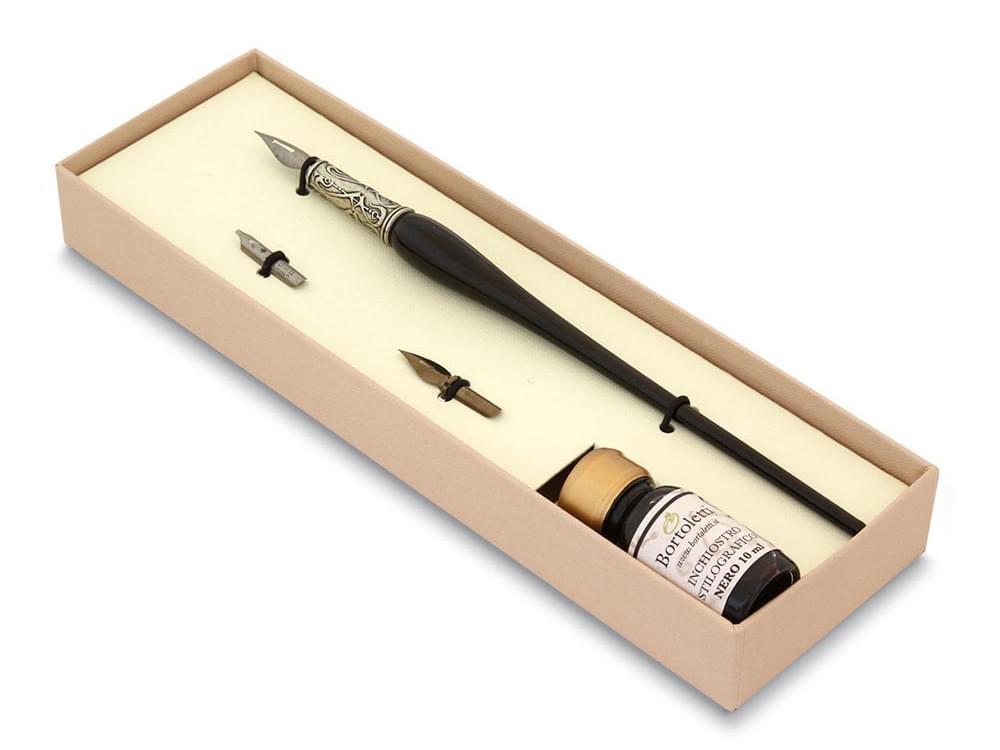 Classic (black) - Single colour Murano glass pen set