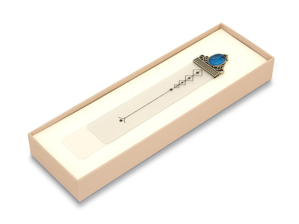 Venetian Cameo bookmark (turquoise)