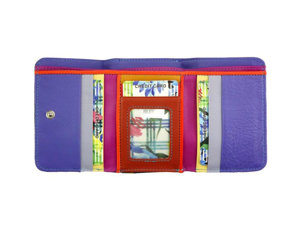 Sofia (blue) - Colourful, optimal small wallet
